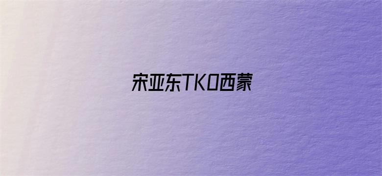 宋亚东TKO西蒙